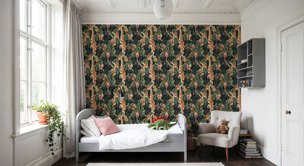 Le Giraffe Mural Wallpaper - room preview 05