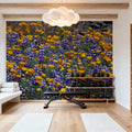 Poppy and Lupine Meadow Mural Wallpaper - room preview 05