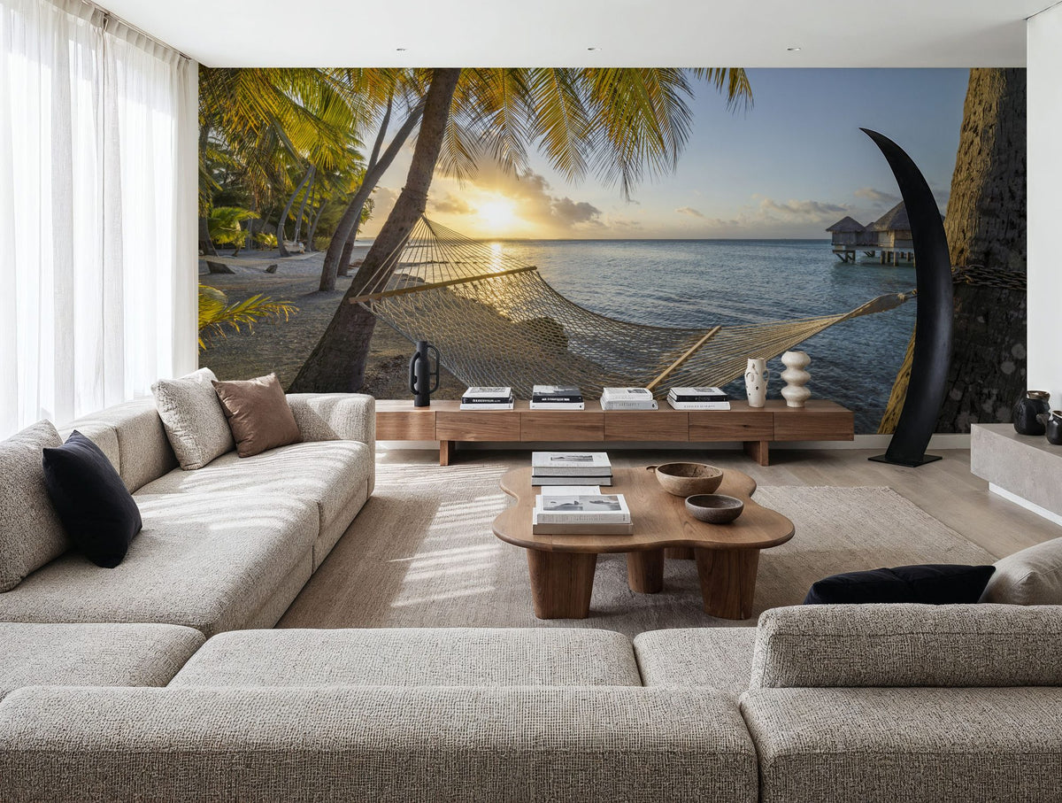Tikehau Sunset Mural Wallpaper - room preview 05