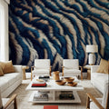 Blue Tiger Mural Wallpaper - room preview 05