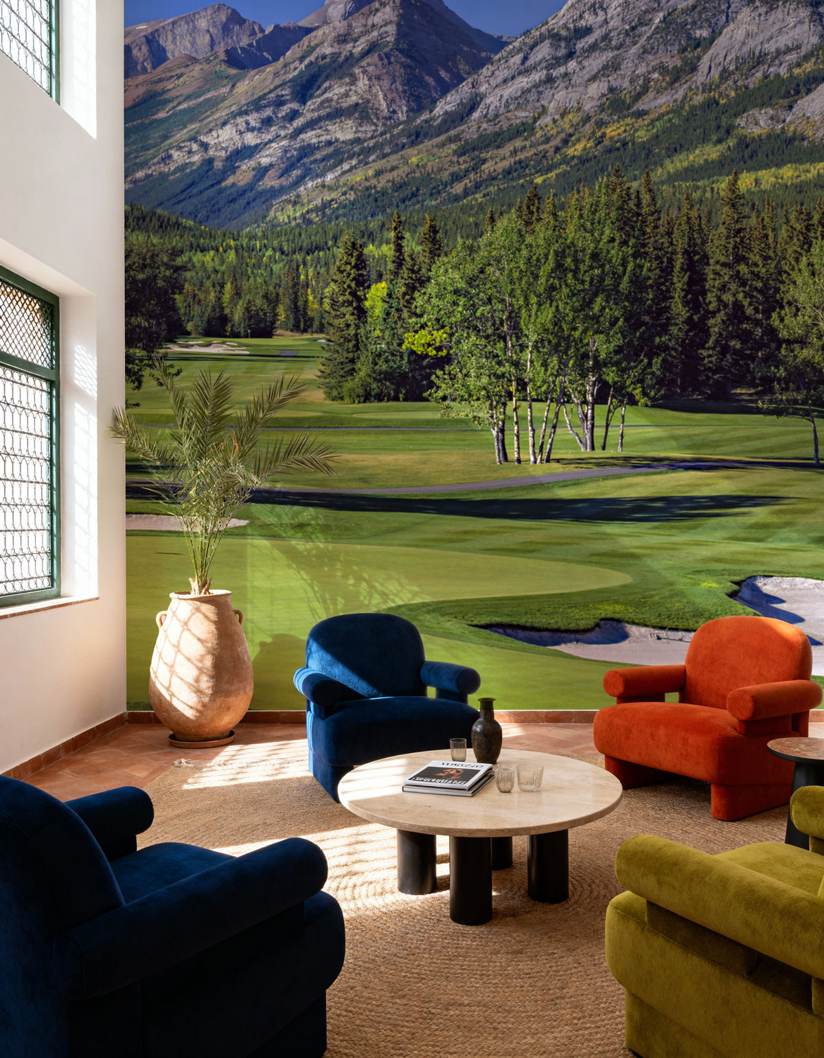 Mountain Golf Mural Wallpaper - room preview 05