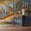 Greetings From Springfield Mass. Mural Wallpaper - room preview 05