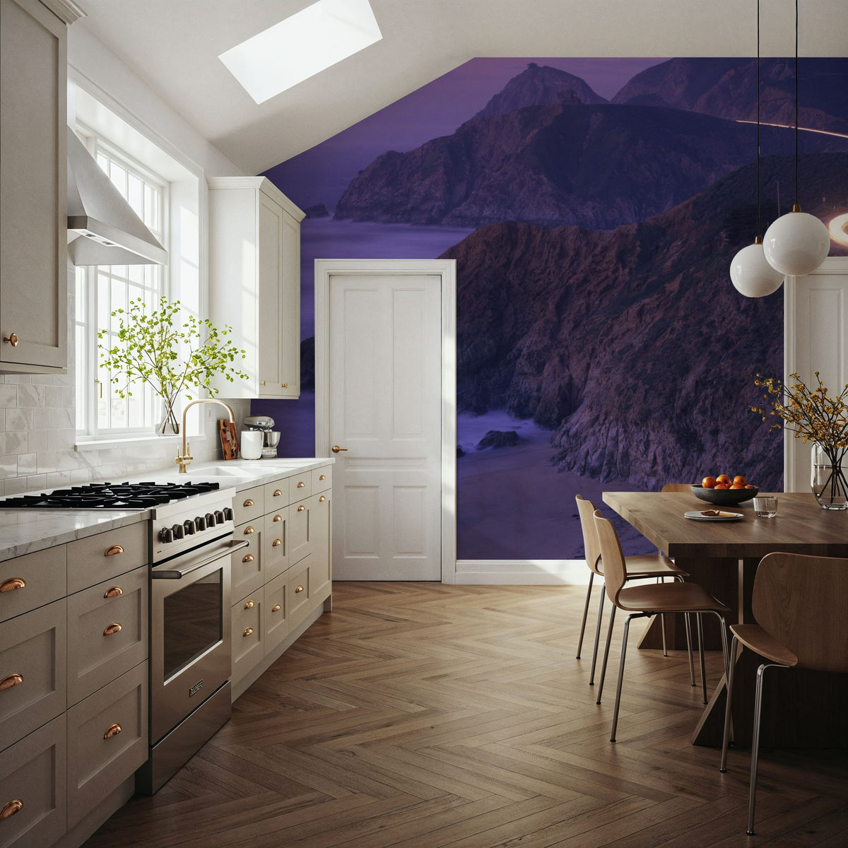 Twilight Coastal Voyage Mural Wallpaper - room preview 05