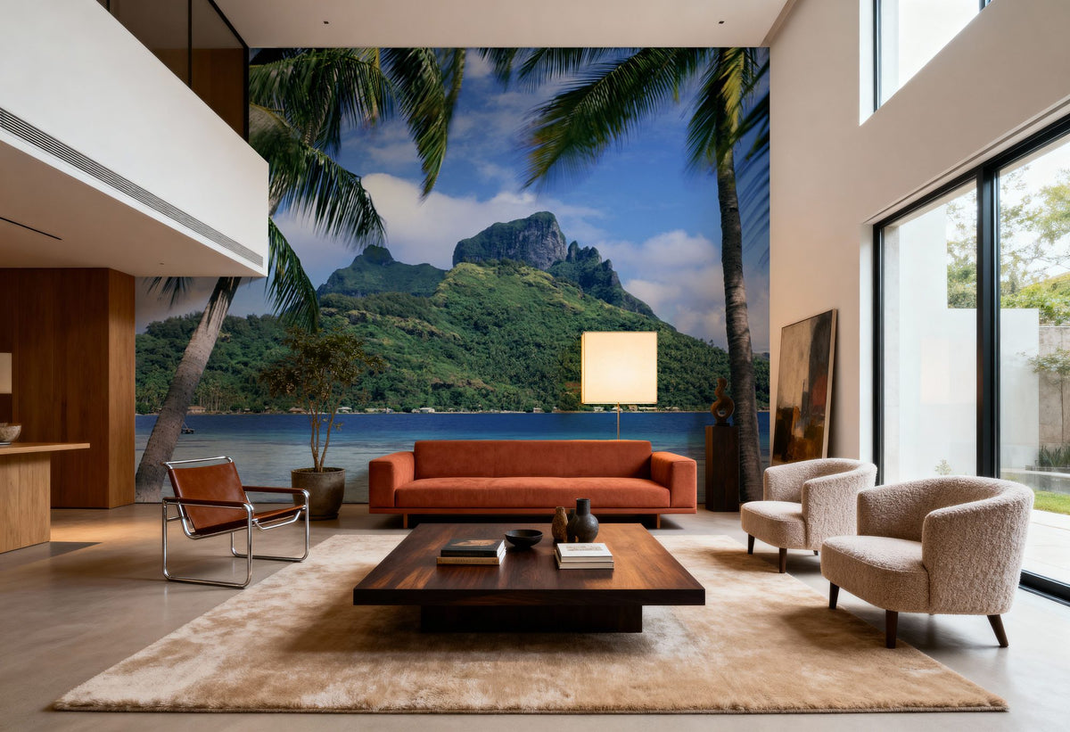 Island Paradise Palms Mural Wallpaper - room preview 05