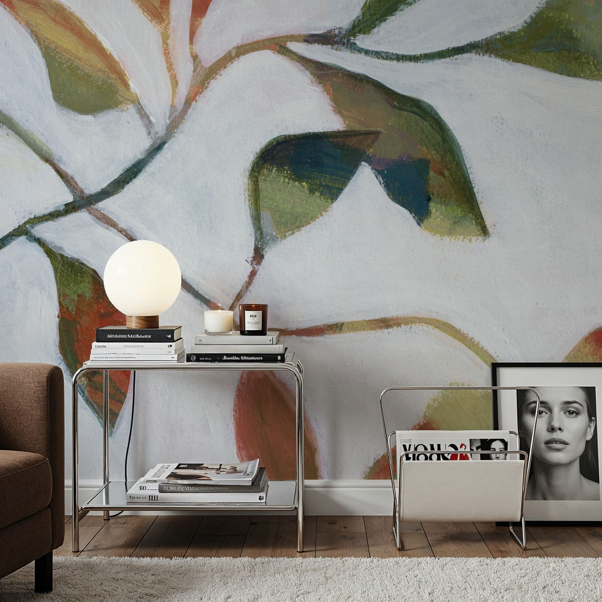 Plant Care II Rust Mural Wallpaper - room preview 05