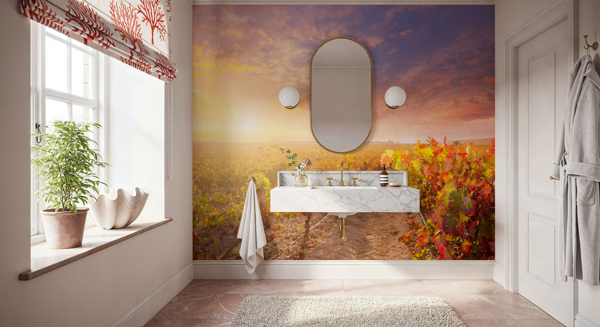 Spanish Vineyard Mural Wallpaper - room preview 05