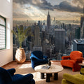 Cloudy Skyline Mural Wallpaper - room preview 05