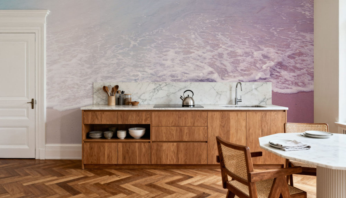 Pink Beach Mural Wallpaper - room preview 05