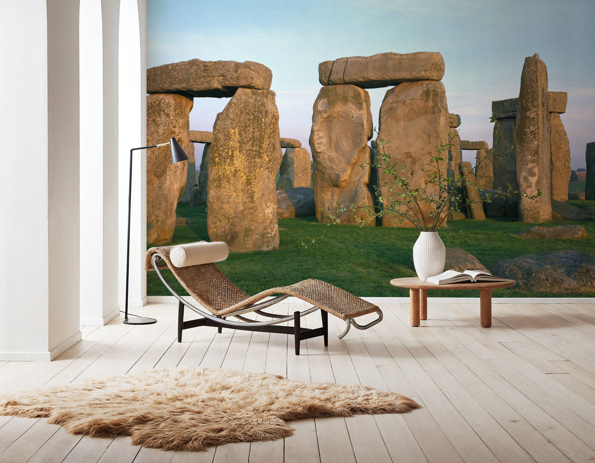 Ancient Stonehenge Circle Mural Wallpaper - room preview 05