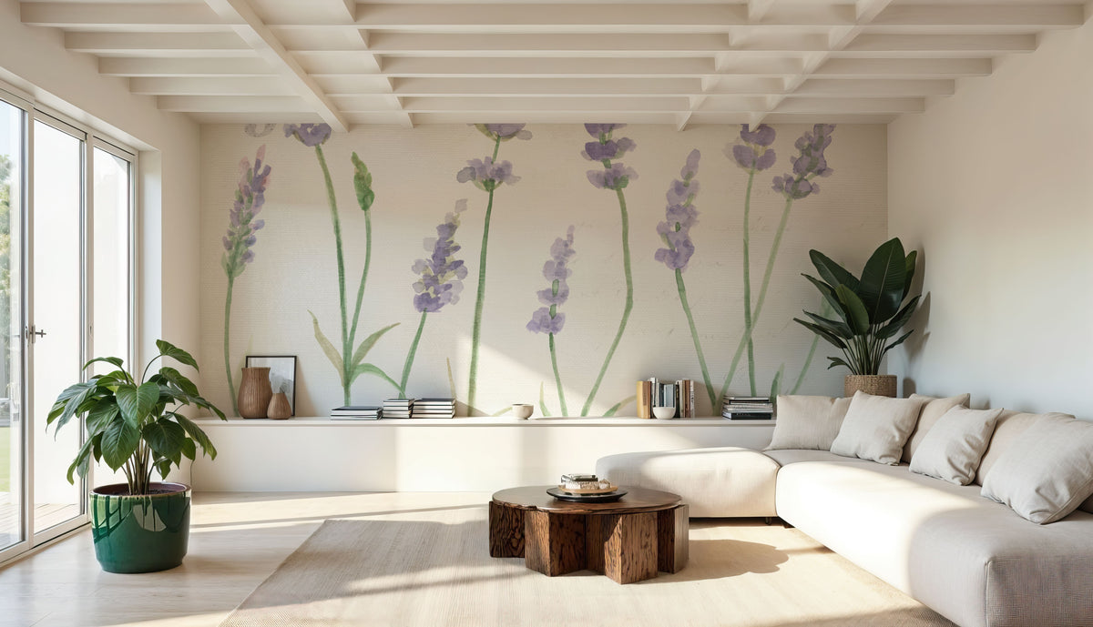 Lavender Fields III Mural Wallpaper - room preview 05