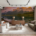 Canmore Lake Mural Wallpaper - room preview 05
