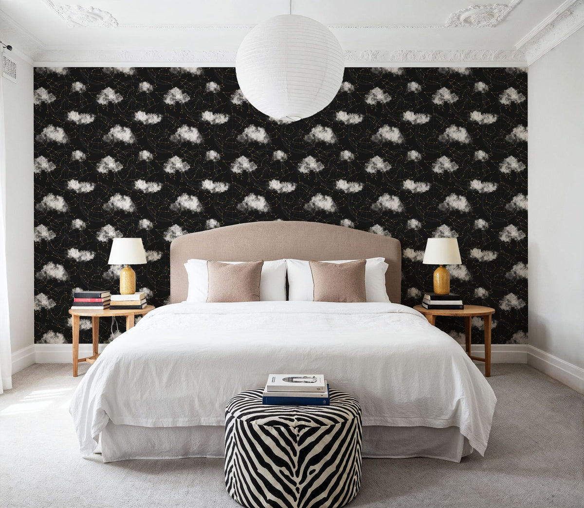 Cloudy Night Mural Wallpaper - room preview 05