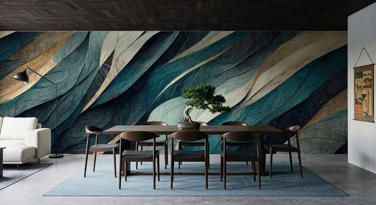 Aged Mountain Mural Wallpaper - room preview 05
