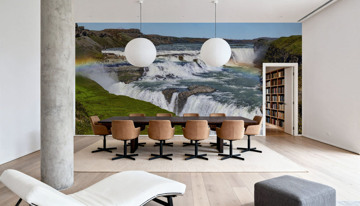 Majestic Rainbow Falls Mural Wallpaper - room preview 05