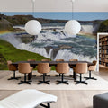 Majestic Rainbow Falls Mural Wallpaper - room preview 05