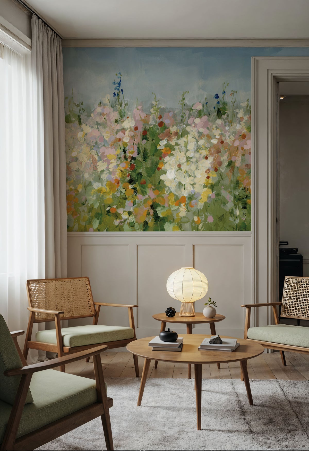 Tranquil Field Mural Wallpaper - room preview 05