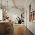 Floral Abstract Mural Wallpaper - room preview 05