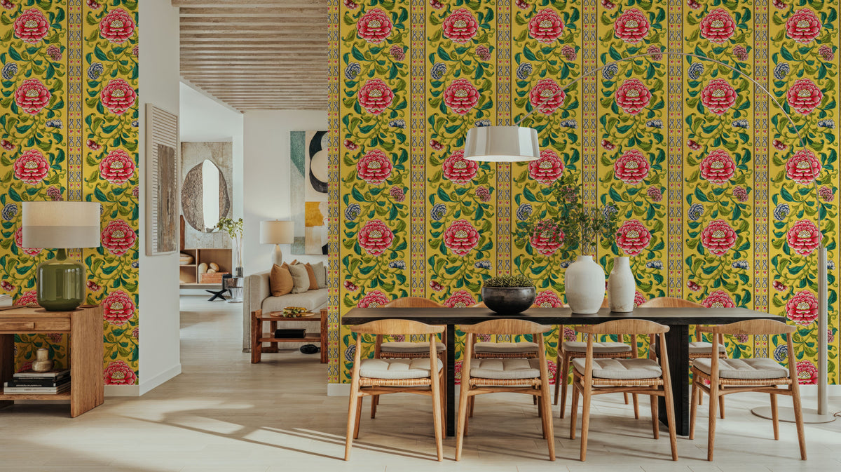 Rambling Florals Mural Wallpaper - room preview 05