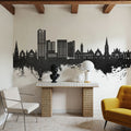 Swindon England Skyline Black & White Mural Wallpaper - room preview 05