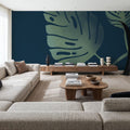 Monstera V Mural Wallpaper - room preview 05