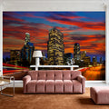 Downtown From the 110 Mural Wallpaper - room preview 05