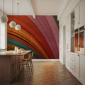 Paper Rainbow Mural Wallpaper - room preview 05