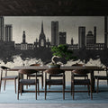 Salford England Skyline Concrete Mural Wallpaper - room preview 05