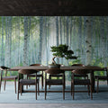 Peaceful Birch Woods Mural Wallpaper - room preview 05