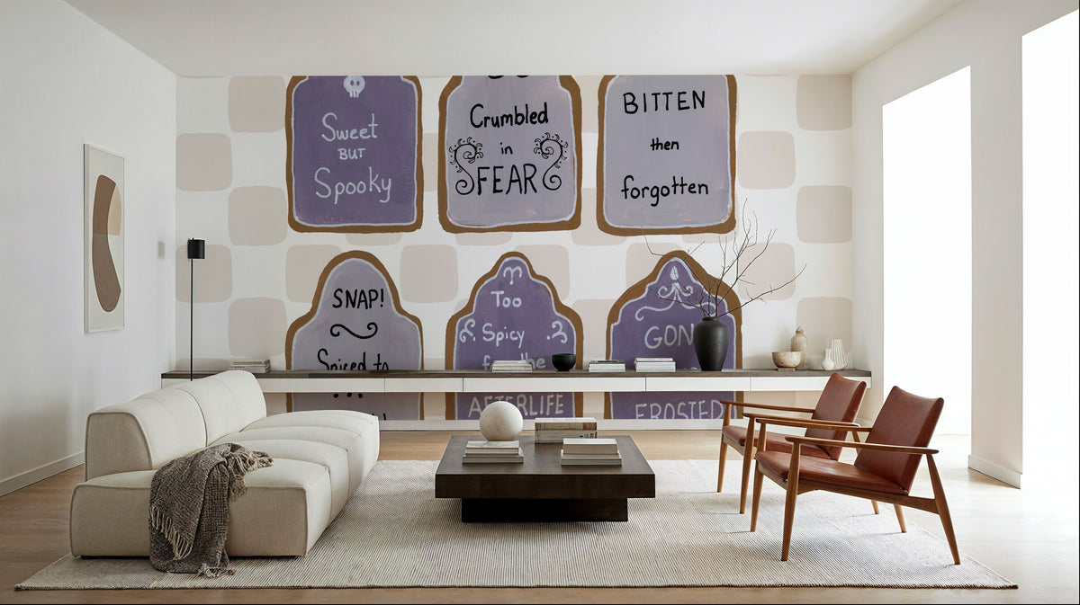 Spooky Gingerbread Manor IV Mural Wallpaper - room preview 05