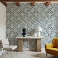 Emerald Trellis, Sky Mural Wallpaper - room preview 05