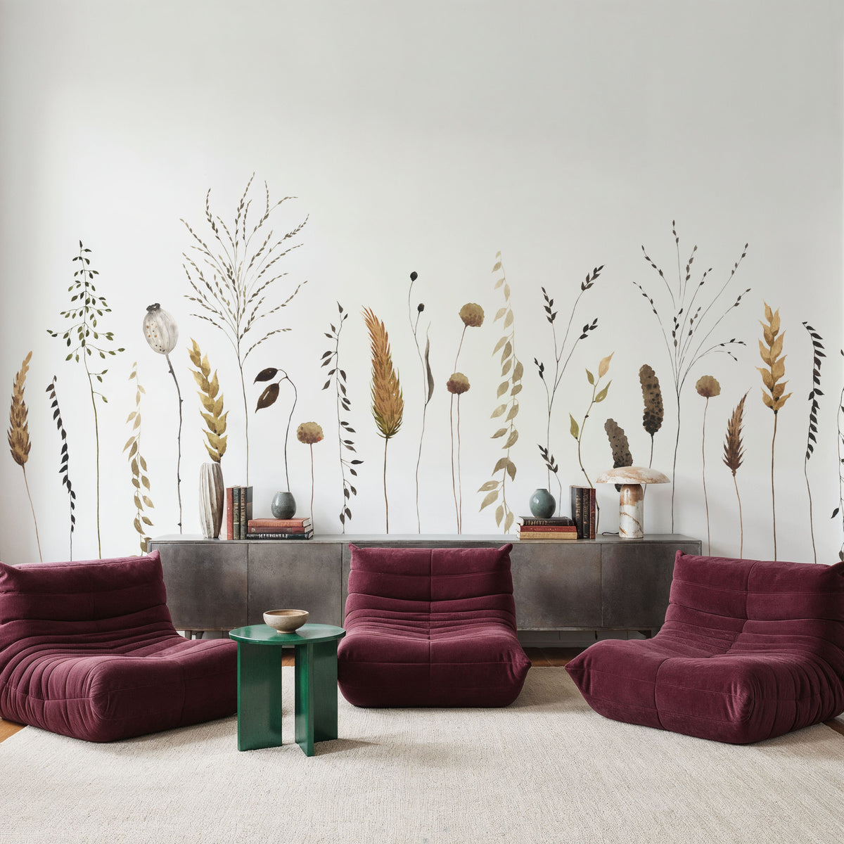 Straw Field Mural Wallpaper - room preview 05