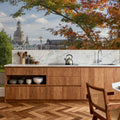 Autumn Bridge Walk Mural Wallpaper - room preview 05