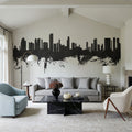 Honolulu Hawaii Skyline Black & White Mural Wallpaper - room preview 05