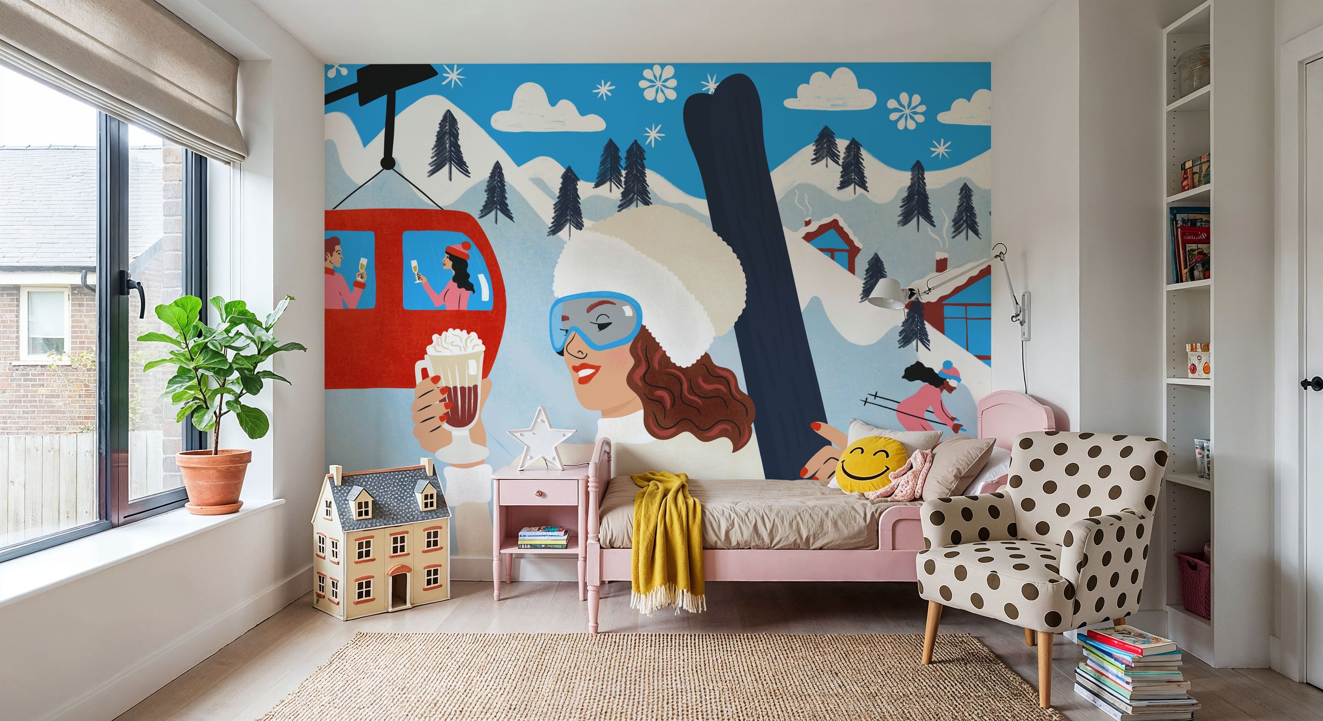 Apres Ski Mural Wallpaper