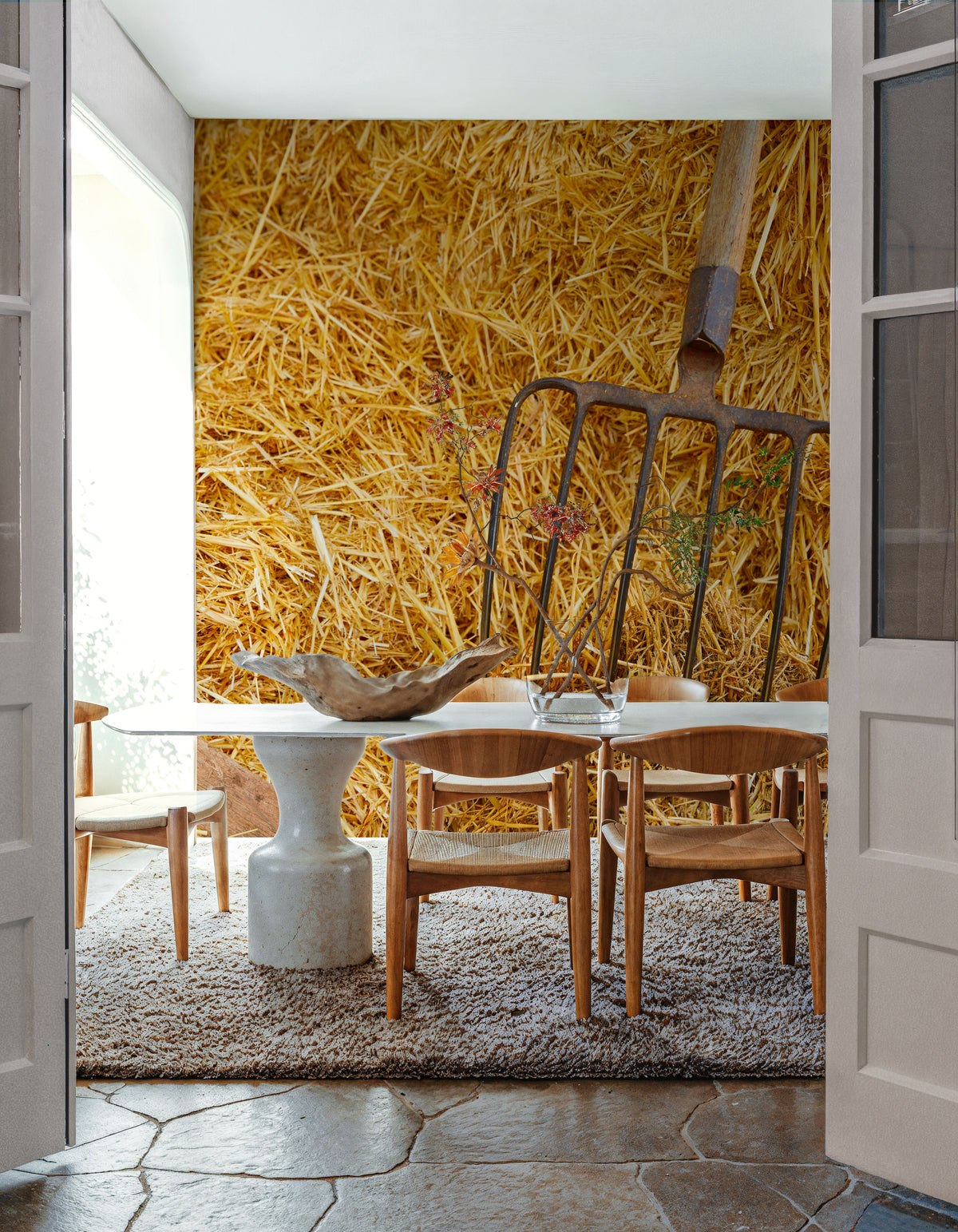 Harvest Pitchfork Mural Wallpaper - room preview 05