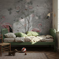 Flamingo Tapestry Mural Wallpaper - room preview 05
