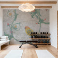 Mosaic Birds III Mural Wallpaper - room preview 05