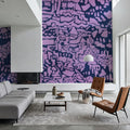 Map of the Old World Mural Wallpaper - room preview 05