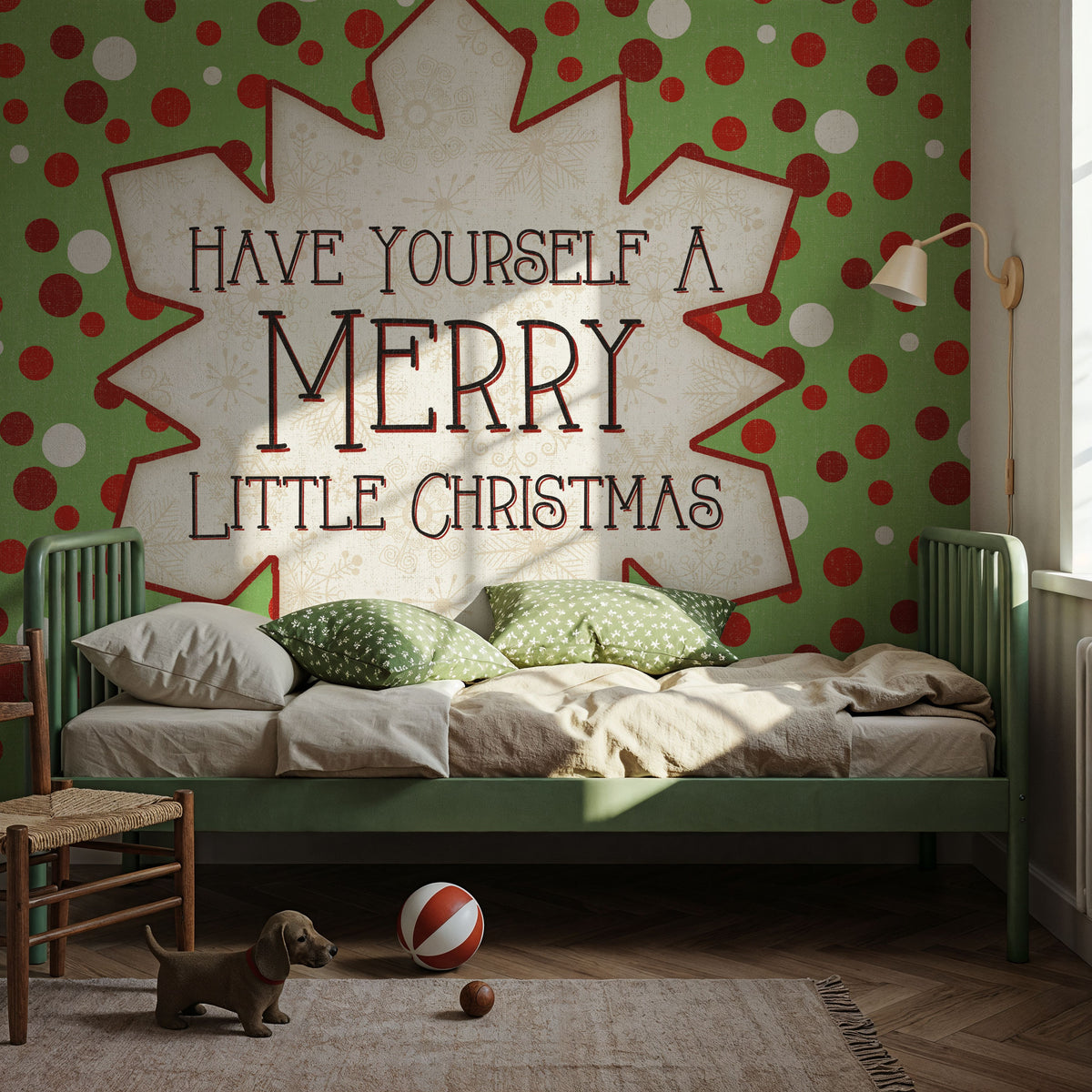 Festive Thoughts I Mural Wallpaper - room preview 05