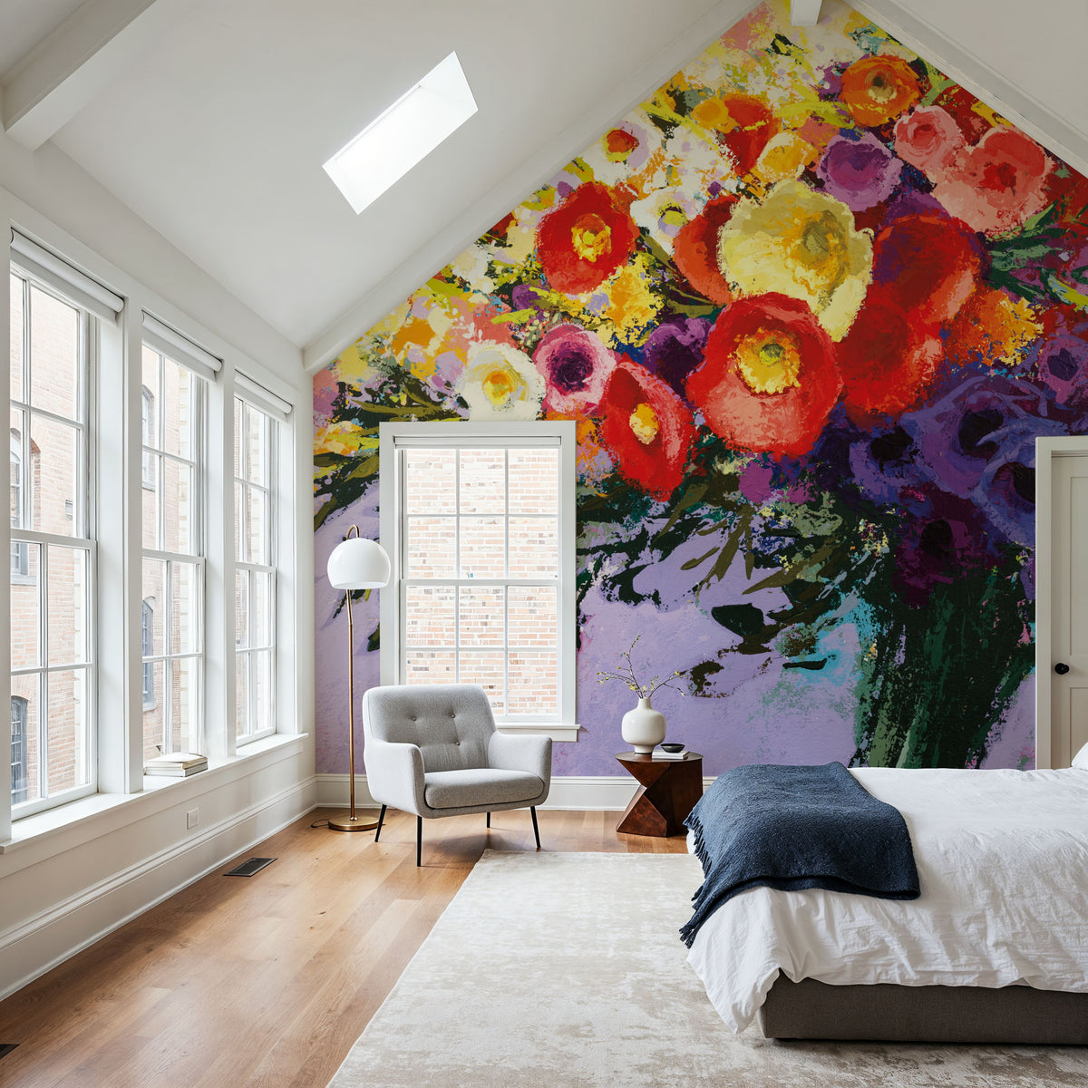 Wild and Flowery Mural Wallpaper - room preview 05
