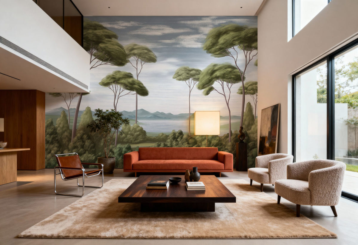 Verdant Horizon, Glade Mural Wallpaper - room preview 05