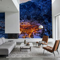 Alpine Village Glow Mural Wallpaper - room preview 05