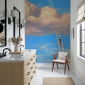 Sky Ladder Mural Wallpaper - room preview 05
