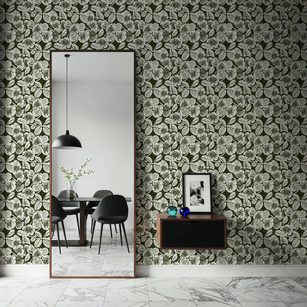 Country Floral Mural Wallpaper - room preview 05