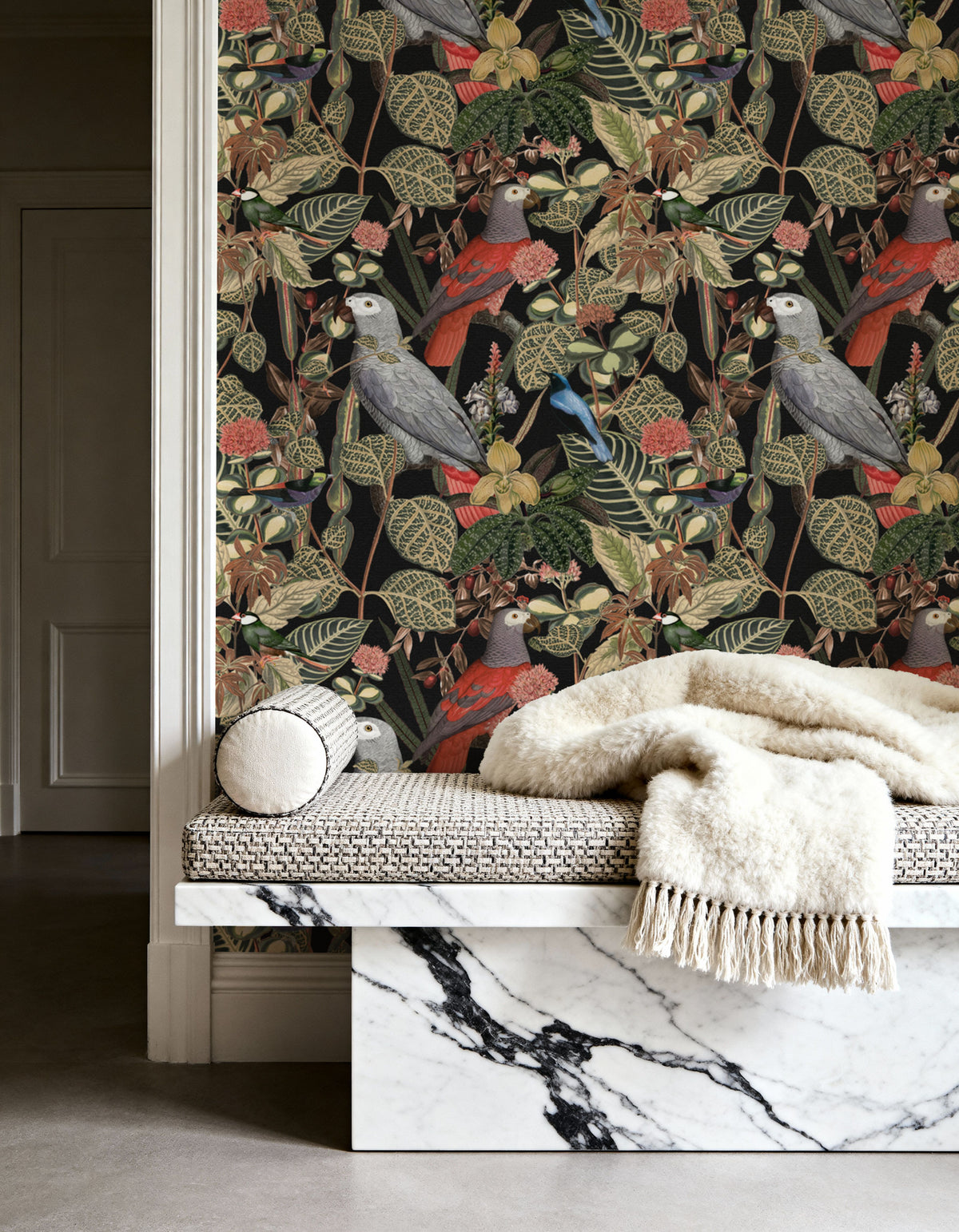Jungle Bird Mural Wallpaper - room preview 05