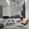 US Map Detailed - Glynn Mural Wallpaper - room preview 05
