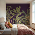 Madagascar Foliage, Plum Mural Wallpaper - room preview 05