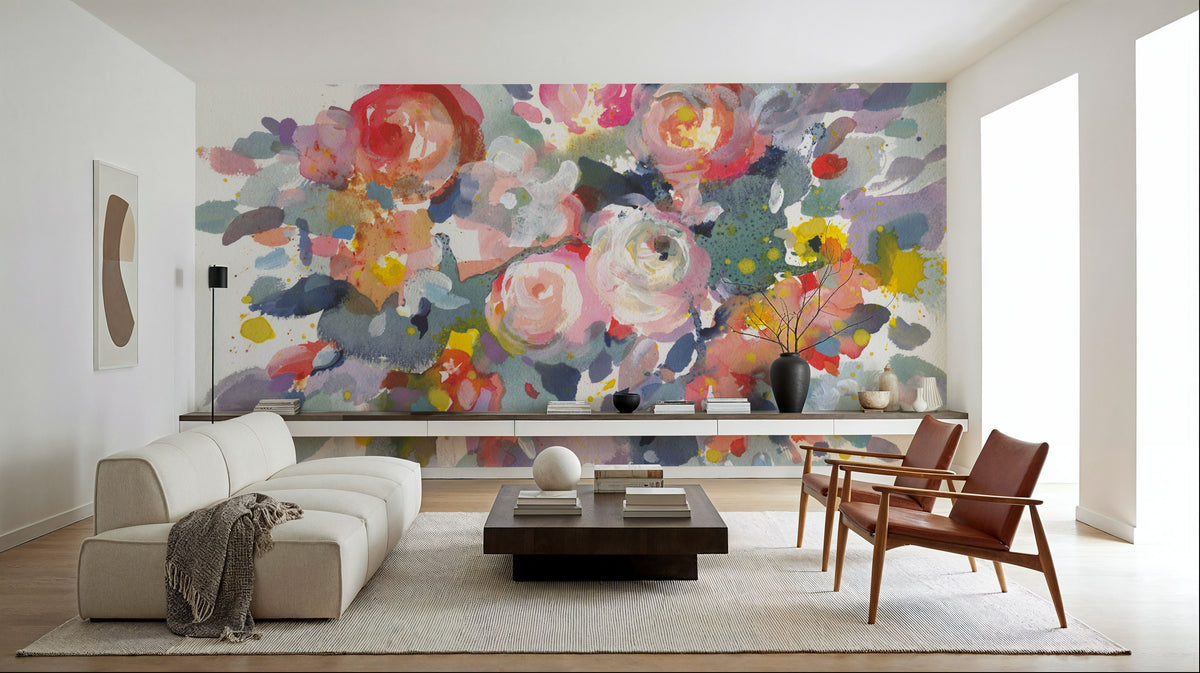 Bloom Burst Mural Wallpaper - room preview 05