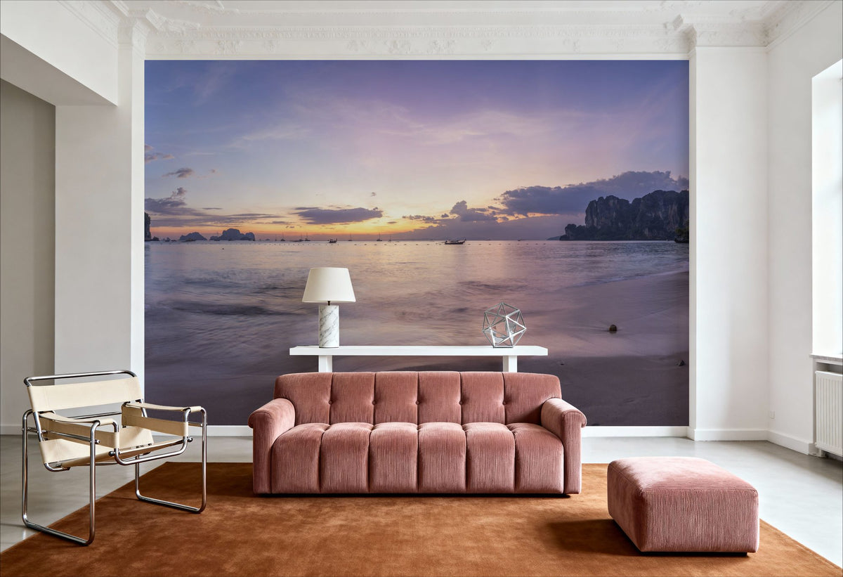 Paradise Cove Sunset Mural Wallpaper - room preview 05