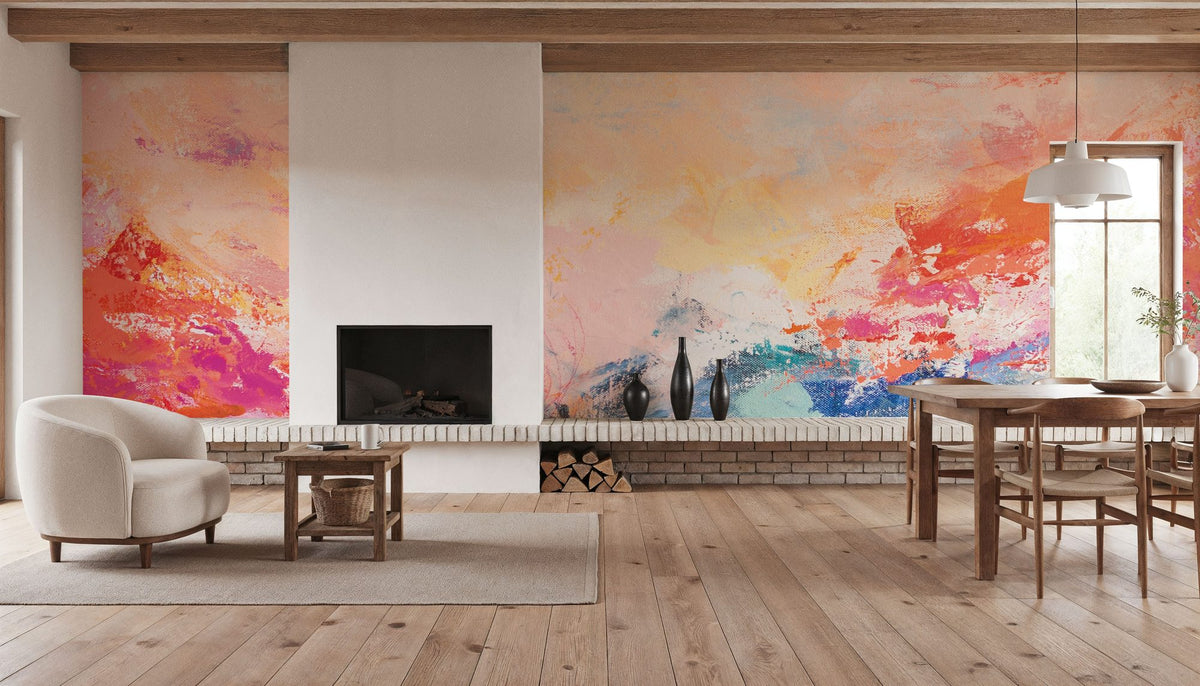 Red Sky At Morning Mural Wallpaper - room preview 05